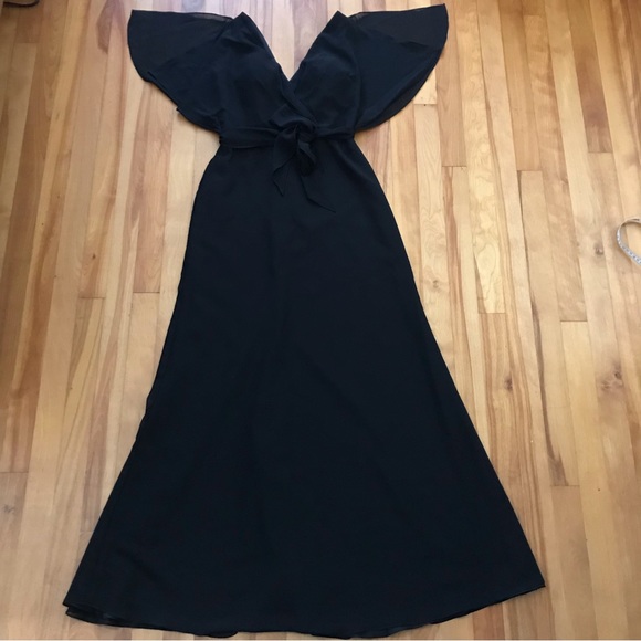 Amsale Ava Dress in Black - Picture 2 of 10